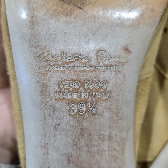 MATERIA PRIMA by GOFFREDO FANTINI Pumps Round Toe Slingback Suede EU 39.5 | US 9 - Picture 8 of 8